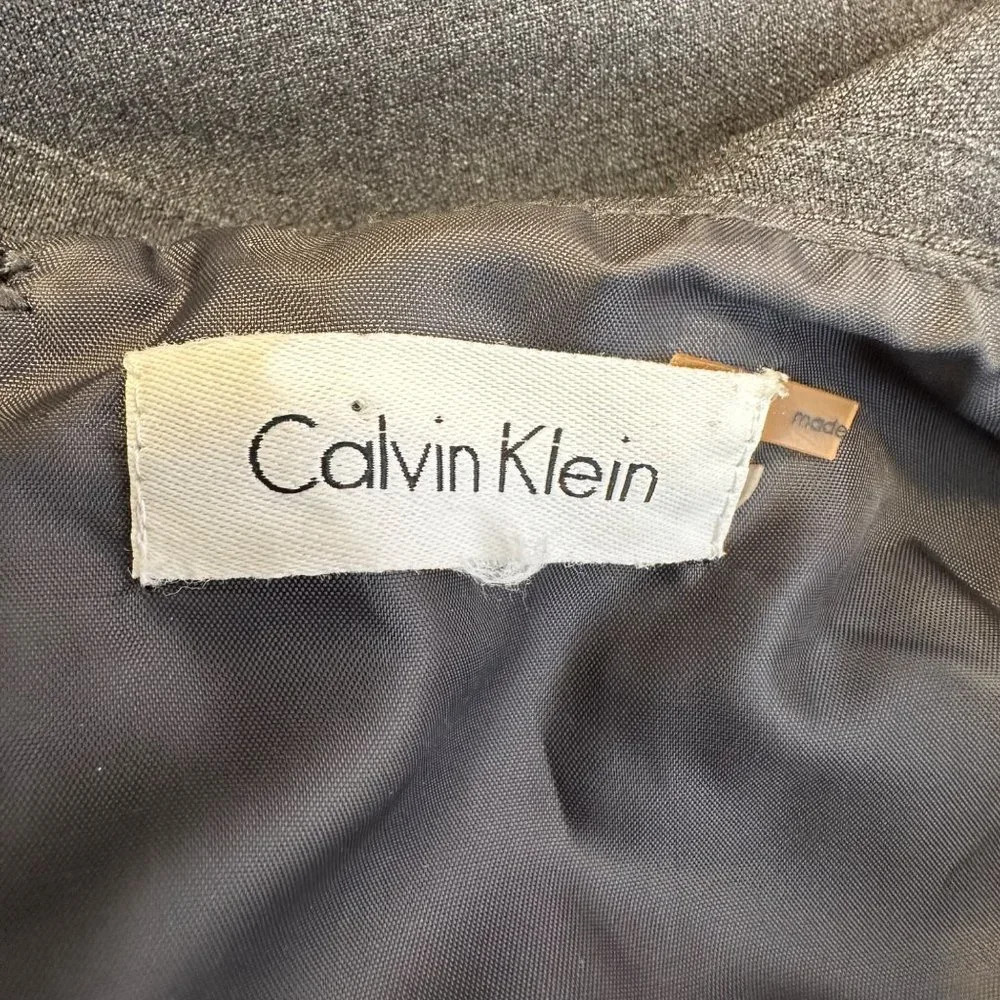 Calvin Klein‎ Dark Grey Sleeveless Sheath Dress - Picture 4 of 5